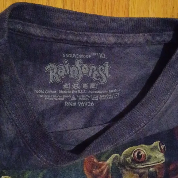 Rainforest Cafe XL Boy Frog Shirt Top - Picture 3 of 4
